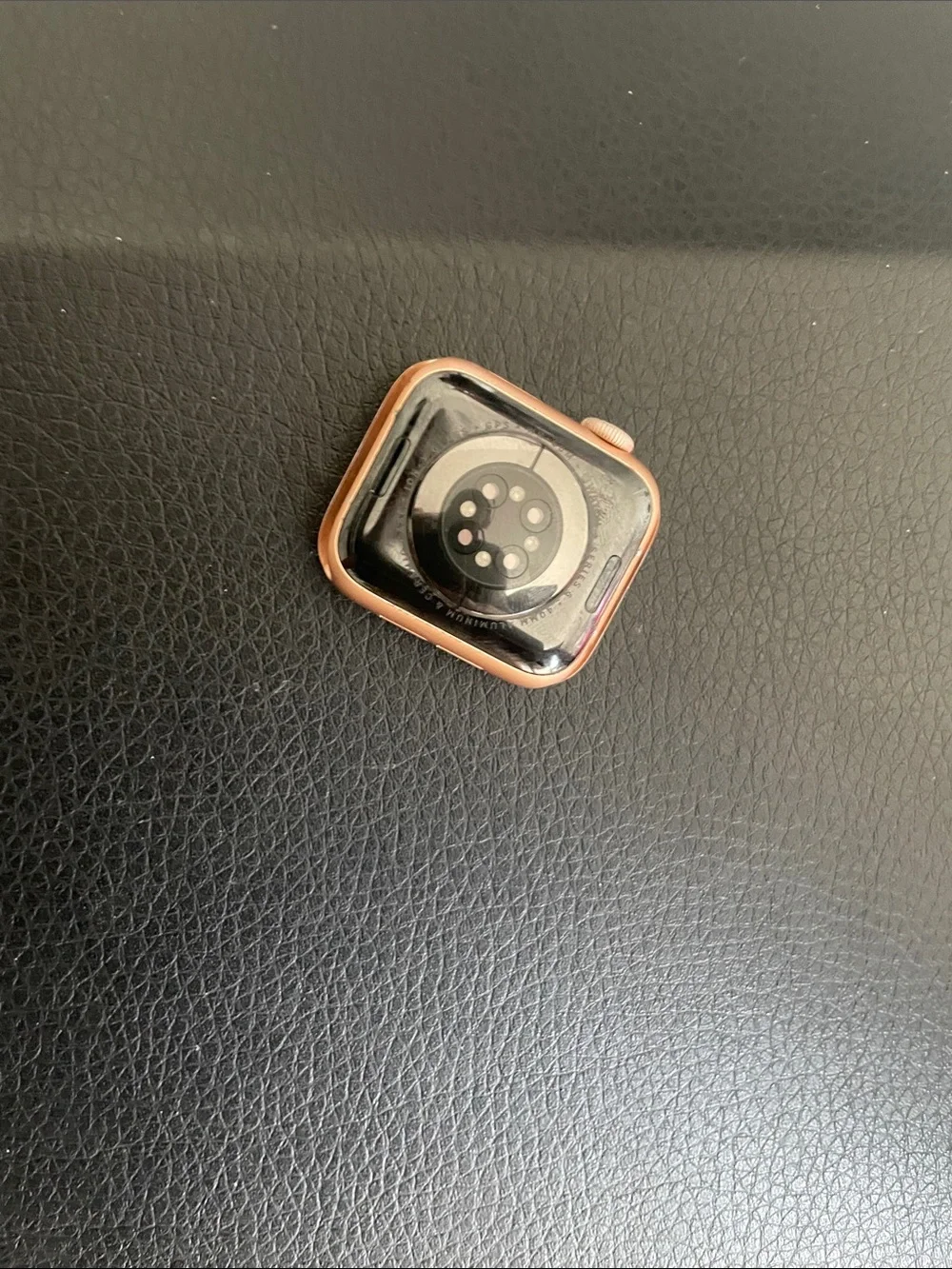 Apple Rose Gold Smartwatch Case with Black Screen